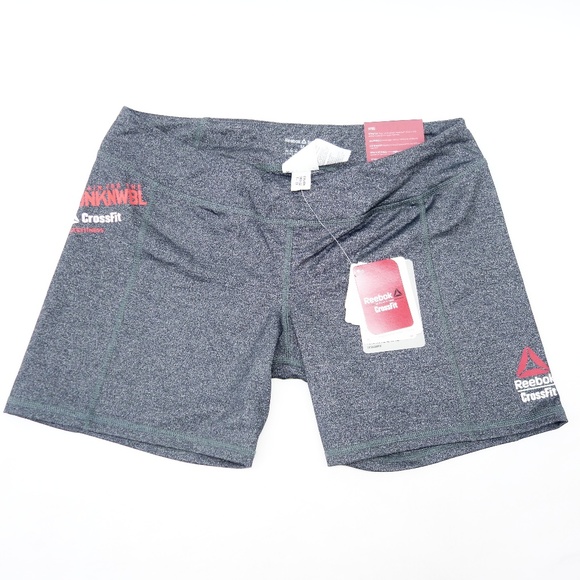 New Reebok Crossfit Chase Mid Gray Shorts - Picture 1 of 7